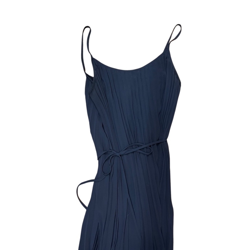 H&M Ankle Length Navy Pleated Dress - Picture 7 of 9